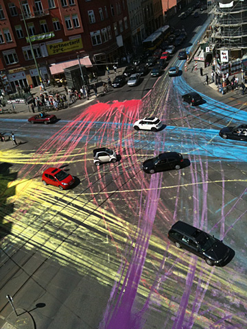 Rosenthaler Platz with painting