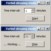 forbidSleepingMode screenshot forbidSleepingMode screenshot
