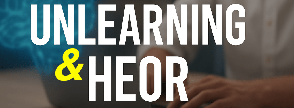 AI unlearning and HEOR, a text separator on jepoirrier.org